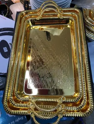 Metallic Serving Trays