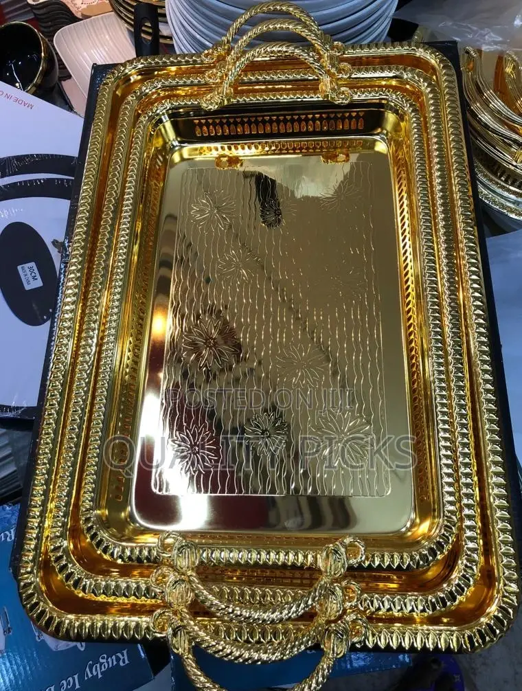 Metallic Serving Trays