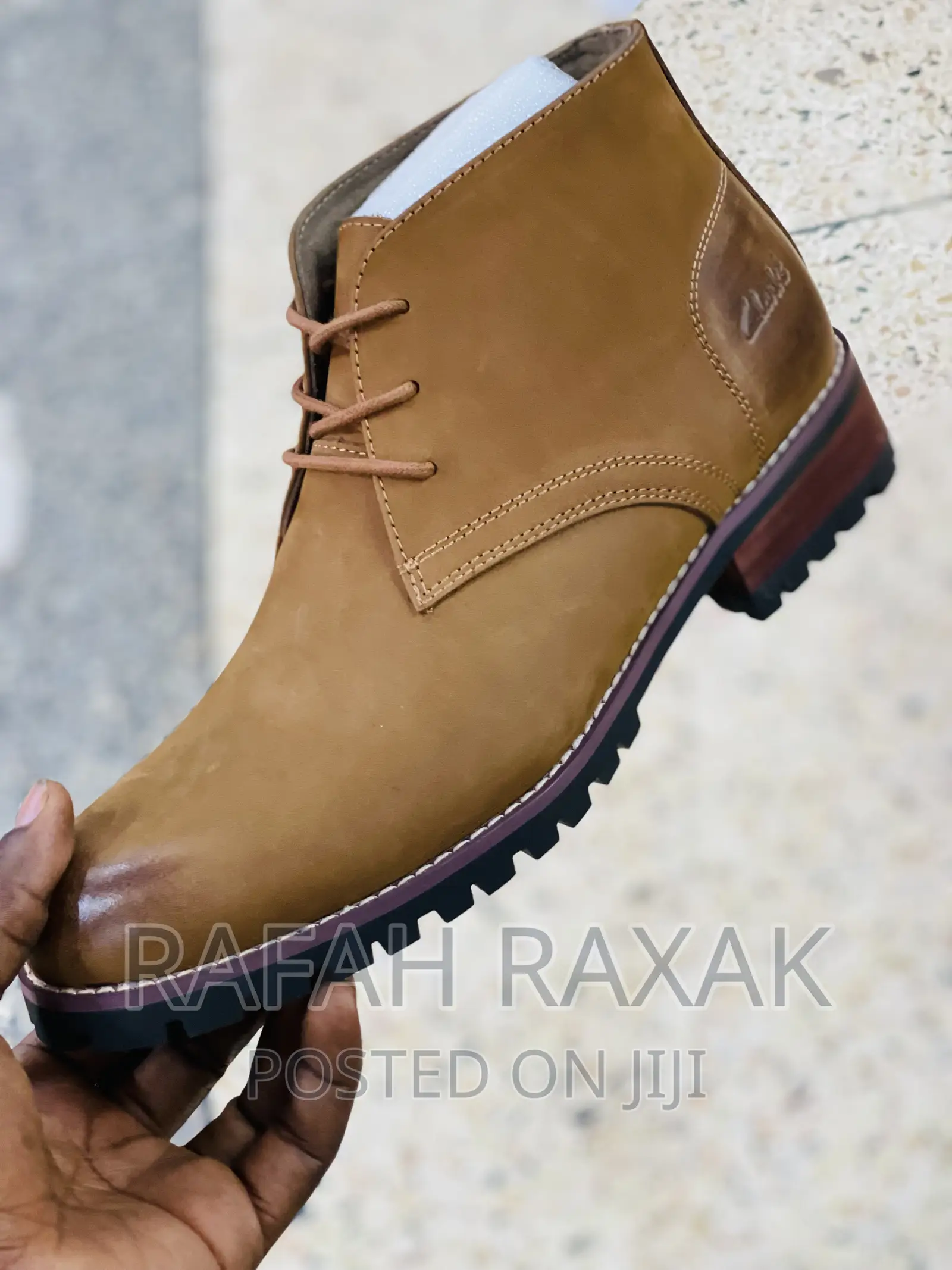 Original Brown Clarks Casual Leather Boots