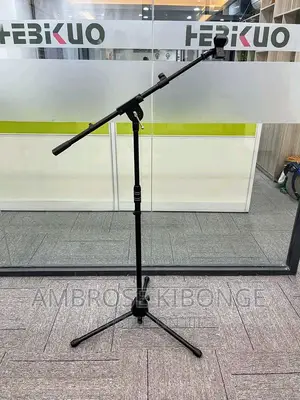 Durable Mic Support + 2 Clip Holders Stage Microphone Stands