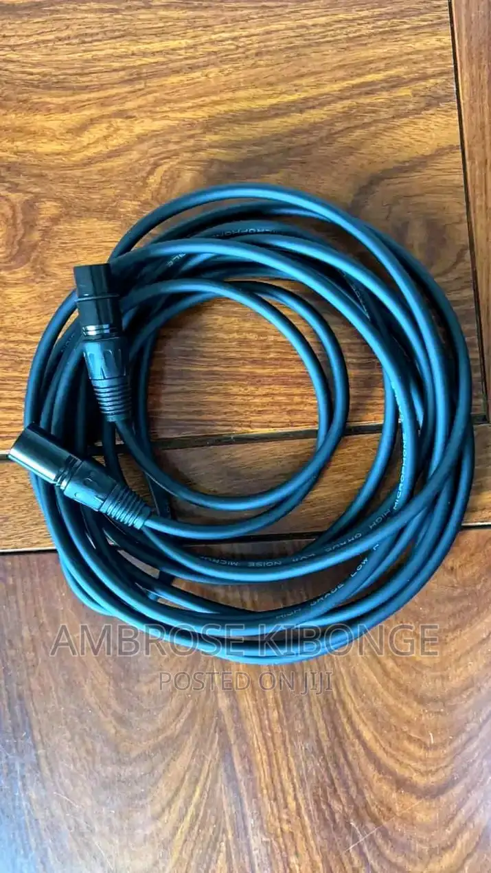 Black High Grade Low Noise XLR Microphone Cable | 5mtrs Plus