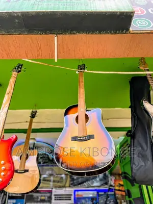 Grand Performance 41inch Powered Acoustic Guitar |Jack Cable