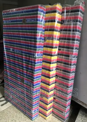 Photo - 3x6 6 Inches Crest Foam Mattress Open