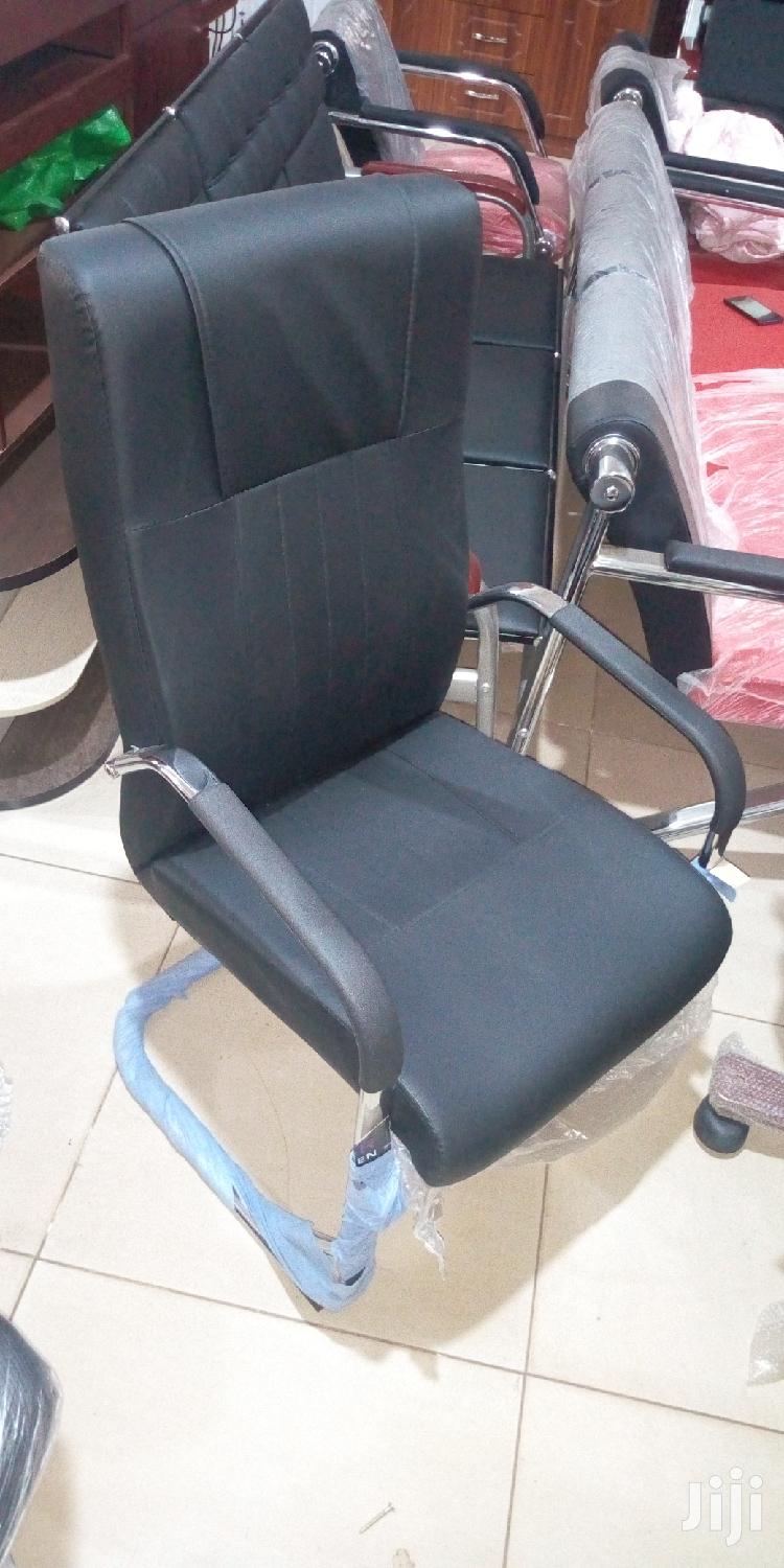 Leather Waiting Chair High Back