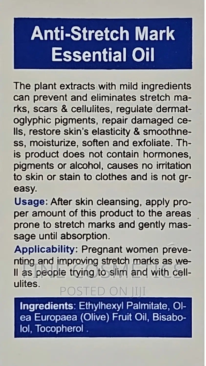 STRETCH MARKS CELLULITE Remover Essential Oil Scar Serum