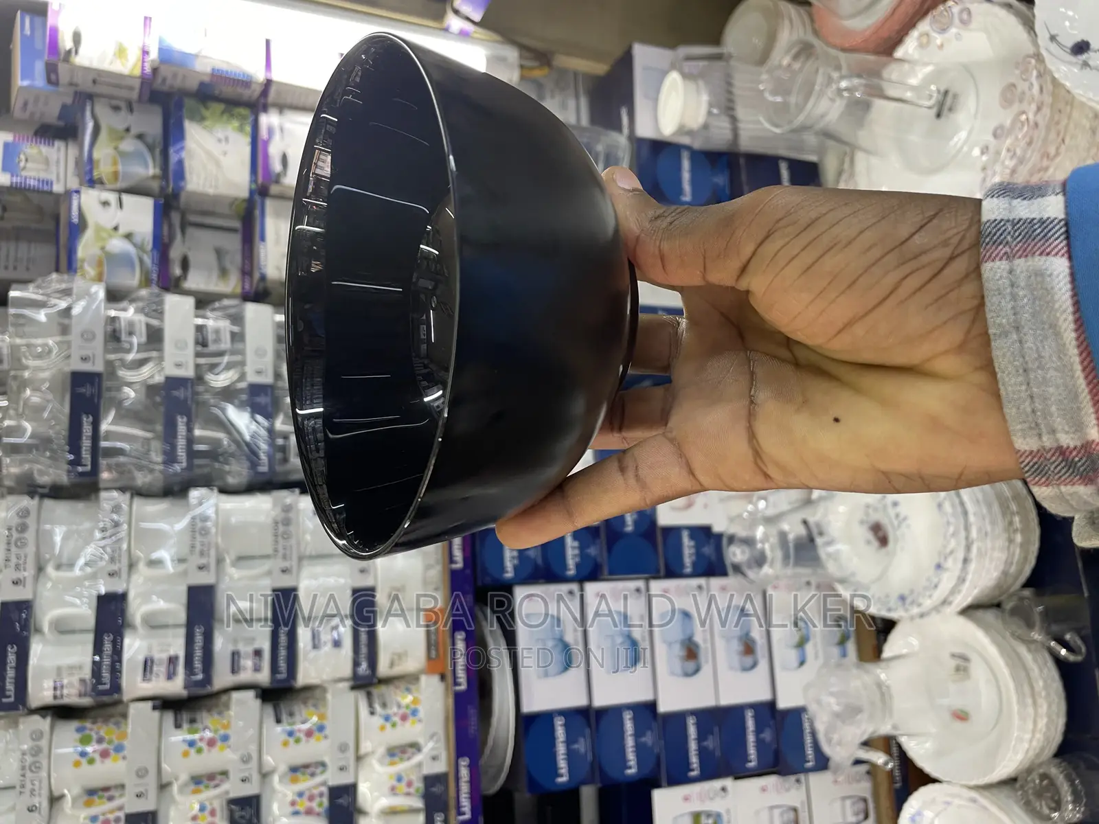 6pc Black Luminarc Bowls