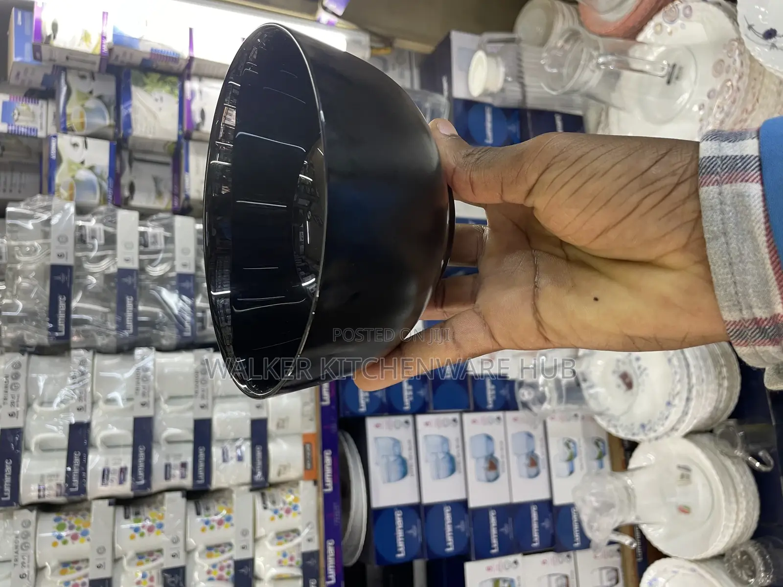 6pc Black Luminarc Bowls