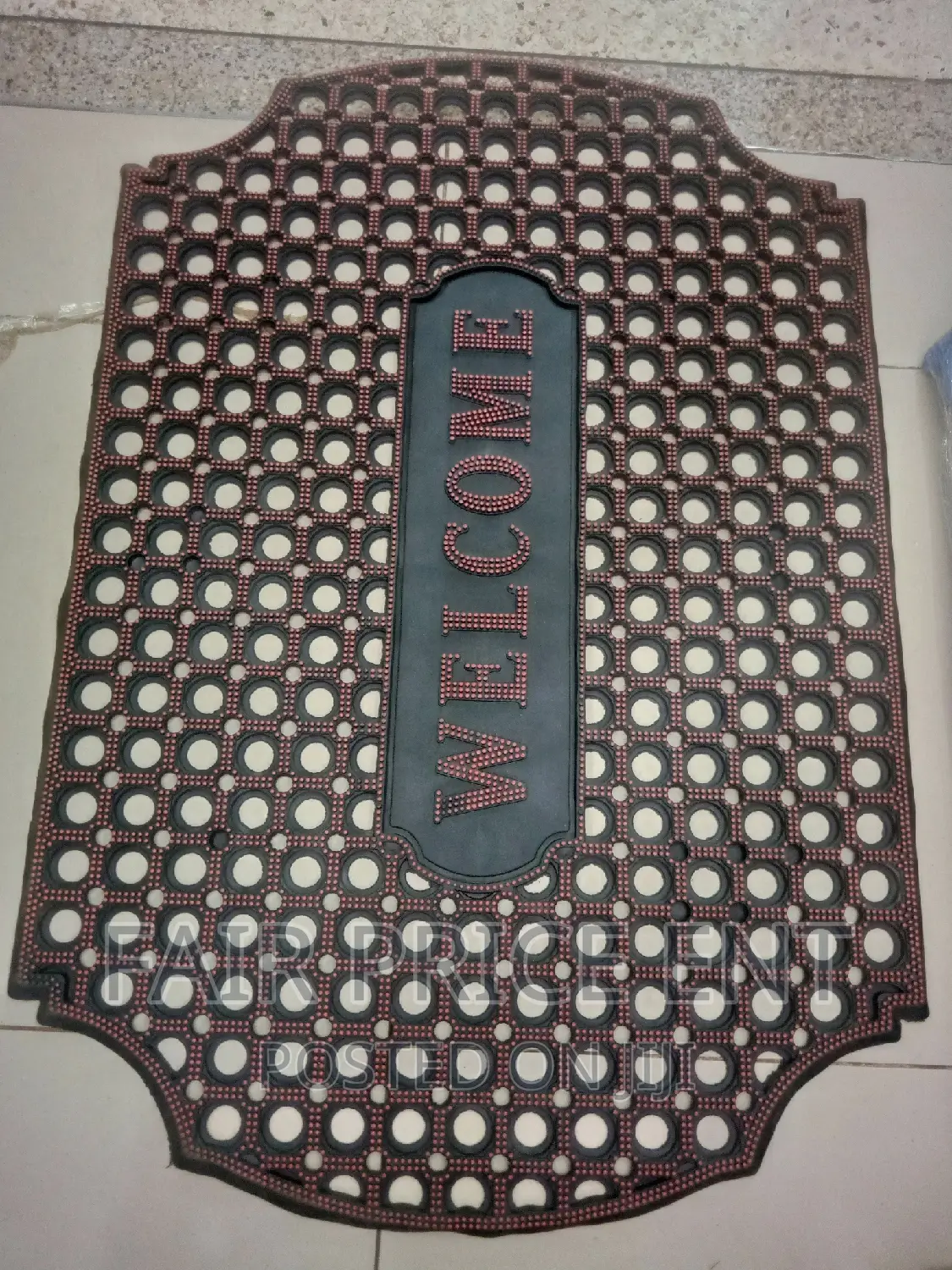 Executive Office Turkish Rubber Doormat.( Brown)