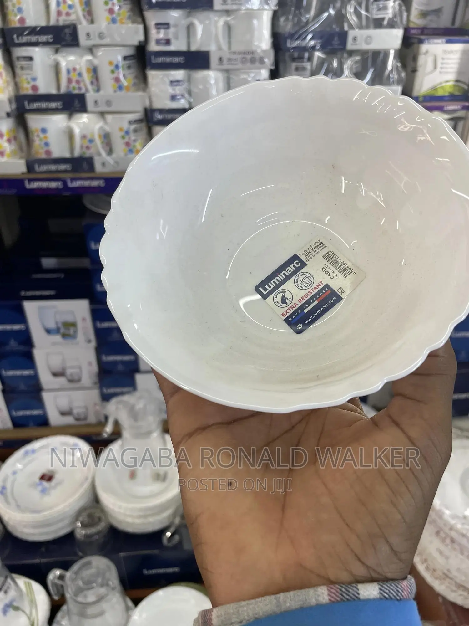6pc Luminarc White Bowls