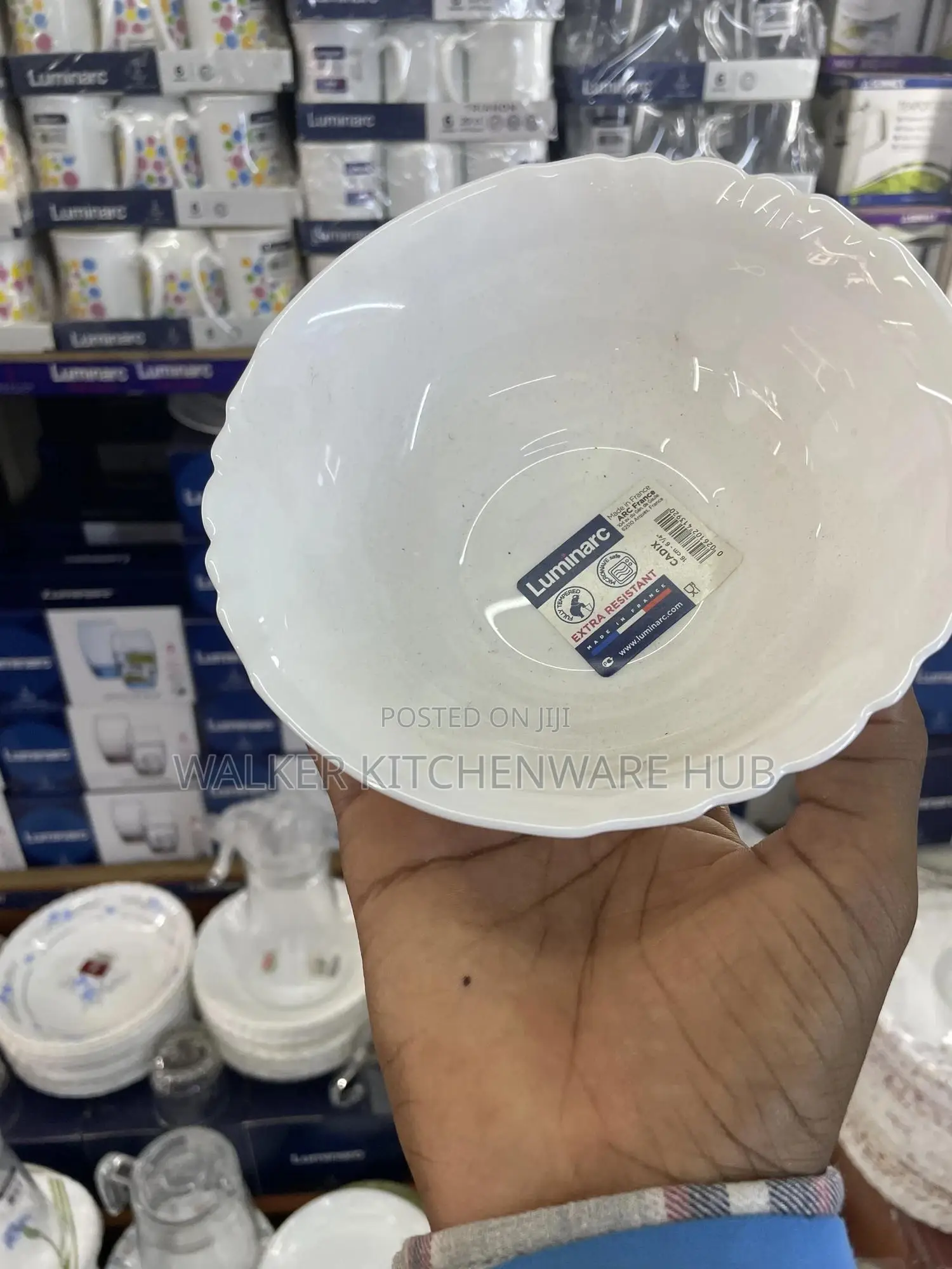 6pc Luminarc White Bowls