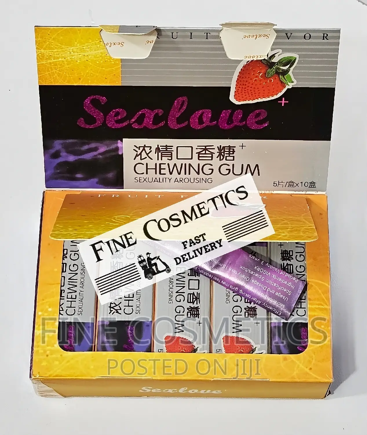 Sex Love Unisex Arousal Chewing Gum Erotic Libido Boost 1pac