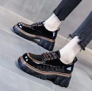 Classic Fancy Chunky Ladies Shoes in Stock
