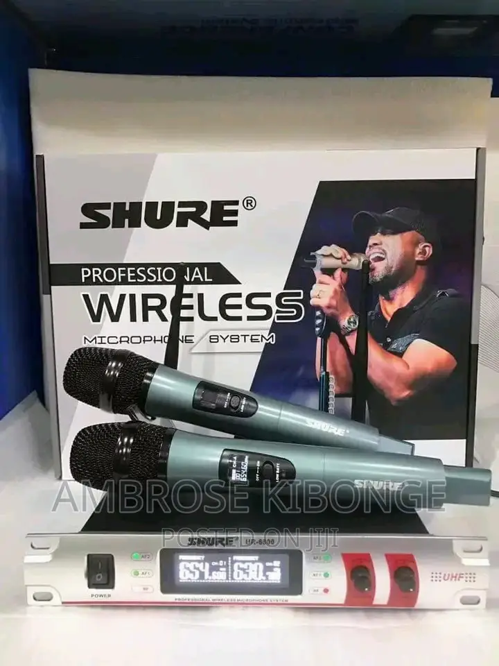 Classic Quality SHURE Paired Professional Microphone System.