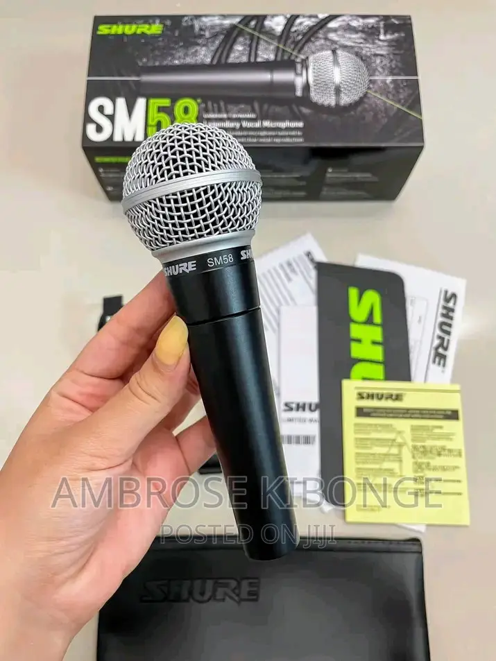 Hand-Held SHURE SM58 Professional Dynamic Microphone - Black
