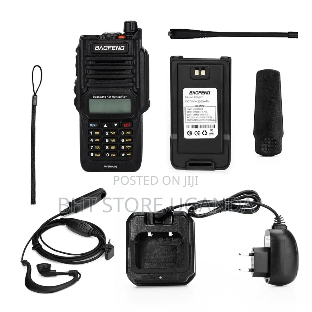 2pcs Baofeng Uv-9r Range-9km Walkie Talkie