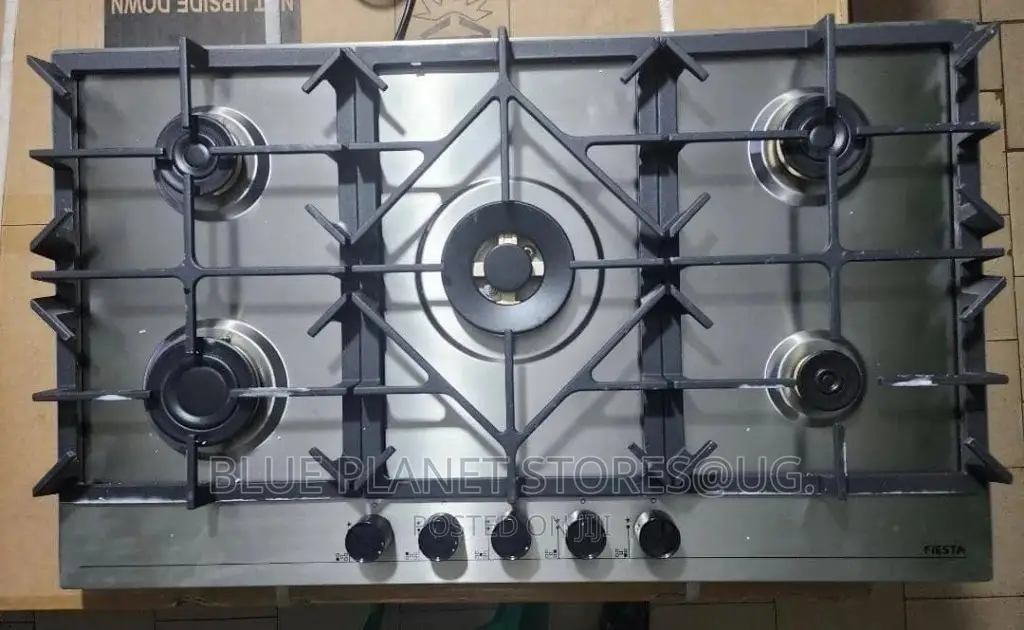 FIESTA "5 Burners" Gas Hob Cookers \\ HB702MVG \\ 90cm×60cm.