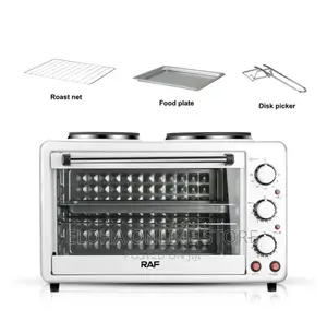 RAF 40 Liters 2 in 1 Electric Oven With Two Hotplates