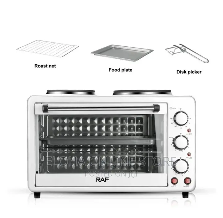 RAF 40 Liters 2 in 1 Electric Oven With Two Hotplates