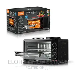 RAF 40 Liters 2 in 1 Electric Oven With Two Hotplates