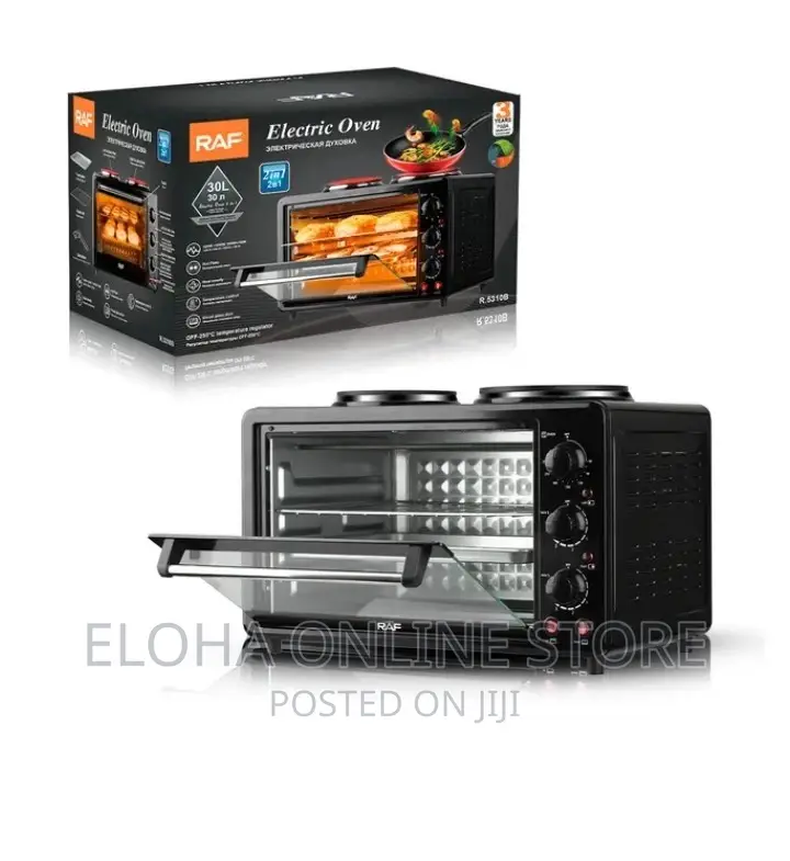 RAF 40 Liters 2 in 1 Electric Oven With Two Hotplates