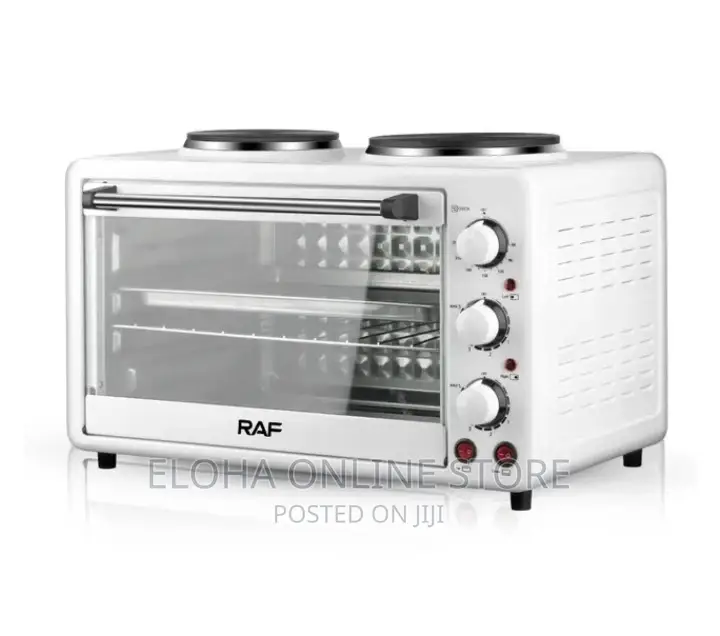 RAF 40 Liters 2 in 1 Electric Oven With Two Hotplates
