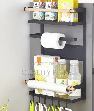 Fridge Side Storage Rack Organizer