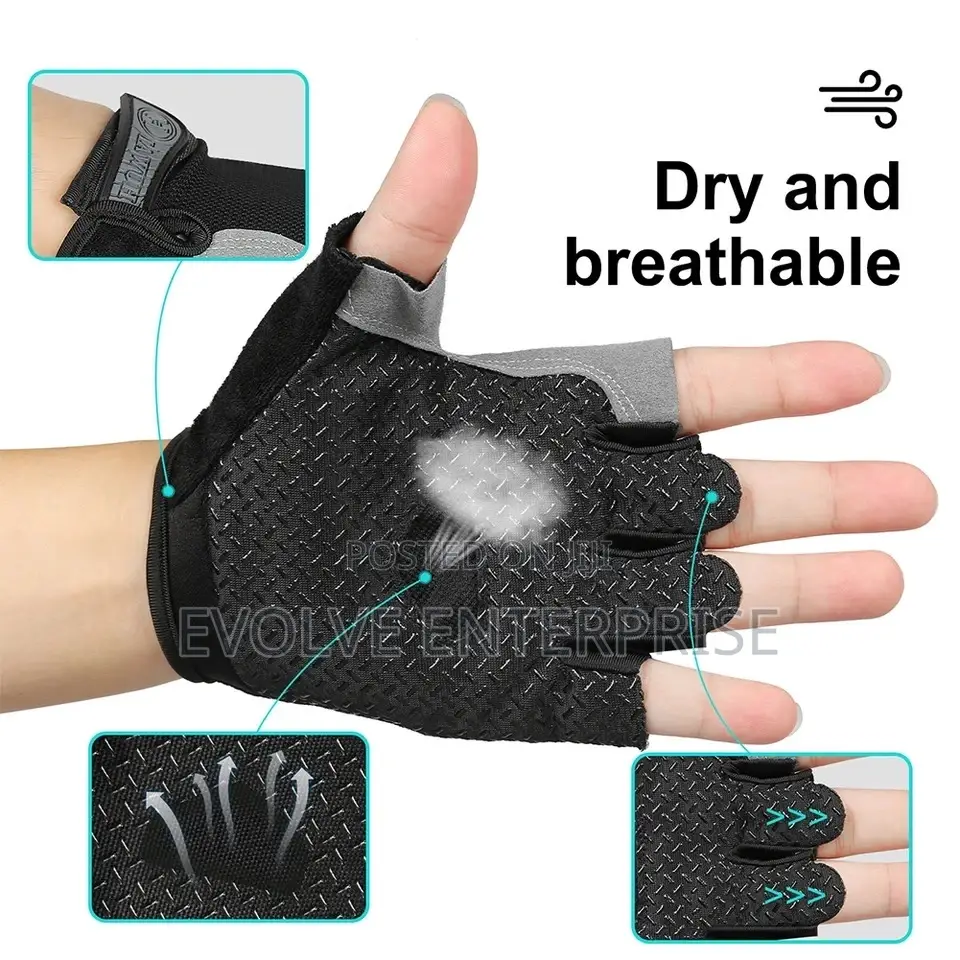 Half Finger Gloves Gym Fitness Anti-Slip