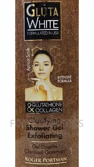 Gluta White Shower Gel USA Formula Apricot Scrub Exfoliator