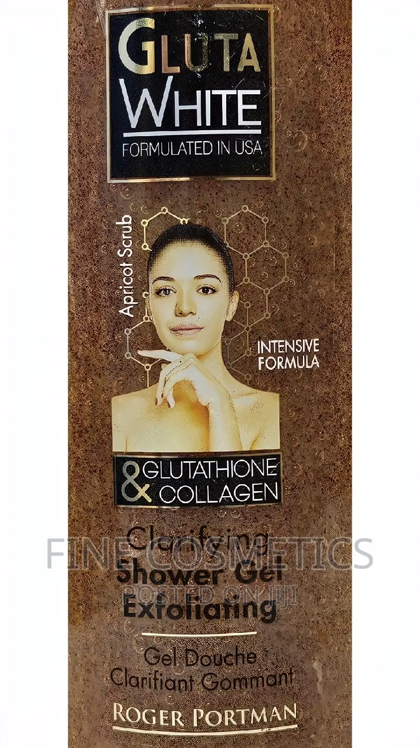 Gluta White Shower Gel USA Formula Apricot Scrub Exfoliator