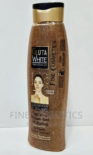 Gluta White Shower Gel USA Formula Apricot Scrub Exfoliator