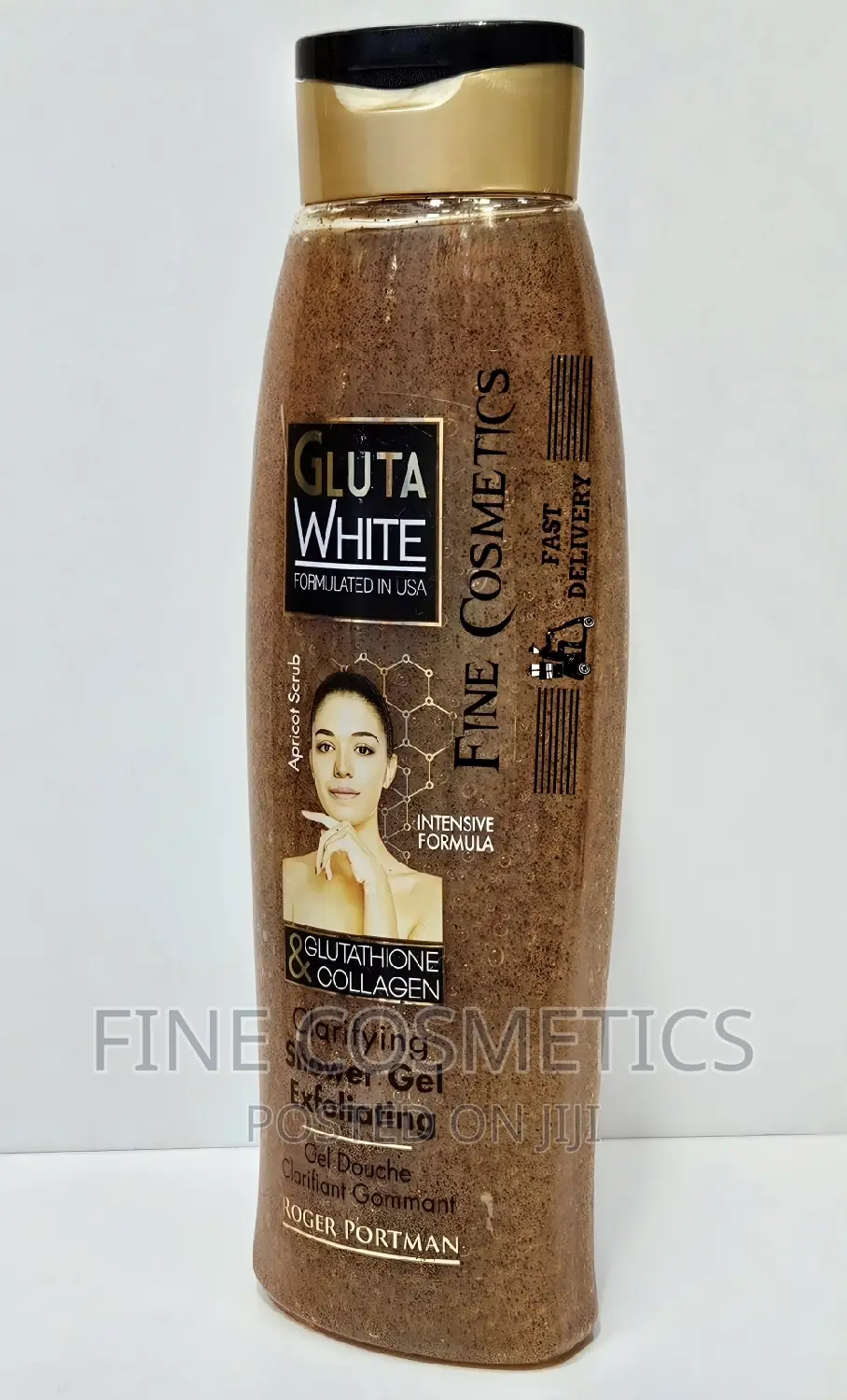 Gluta White Shower Gel USA Formula Apricot Scrub Exfoliator
