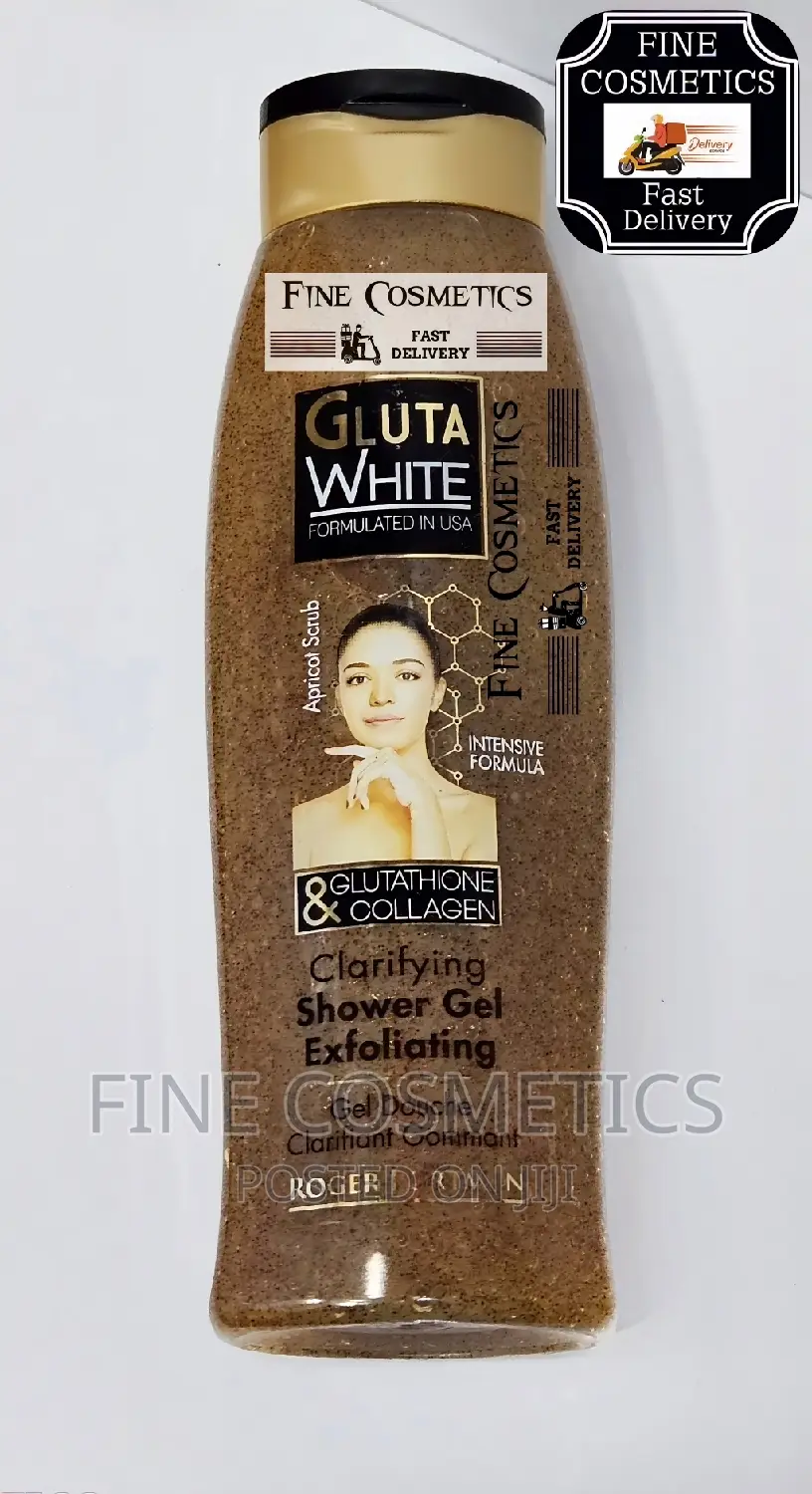 Gluta White Shower Gel USA Formula Apricot Scrub Exfoliator