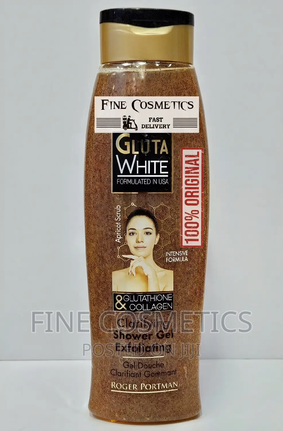 Gluta White Shower Gel USA Formula Apricot Scrub Exfoliator