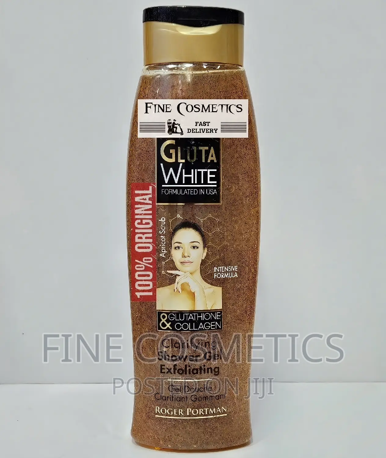 Gluta White Shower Gel USA Formula Apricot Scrub Exfoliator