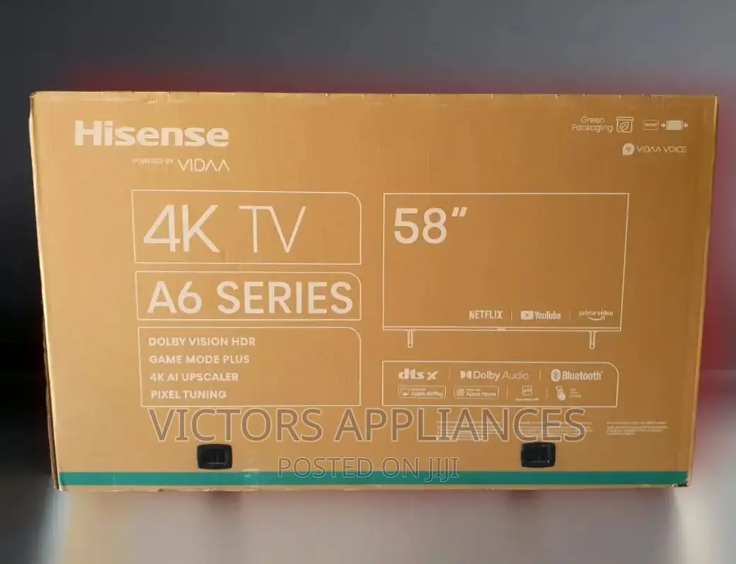 Hisense 58" Uhd A6 Series Smart TV