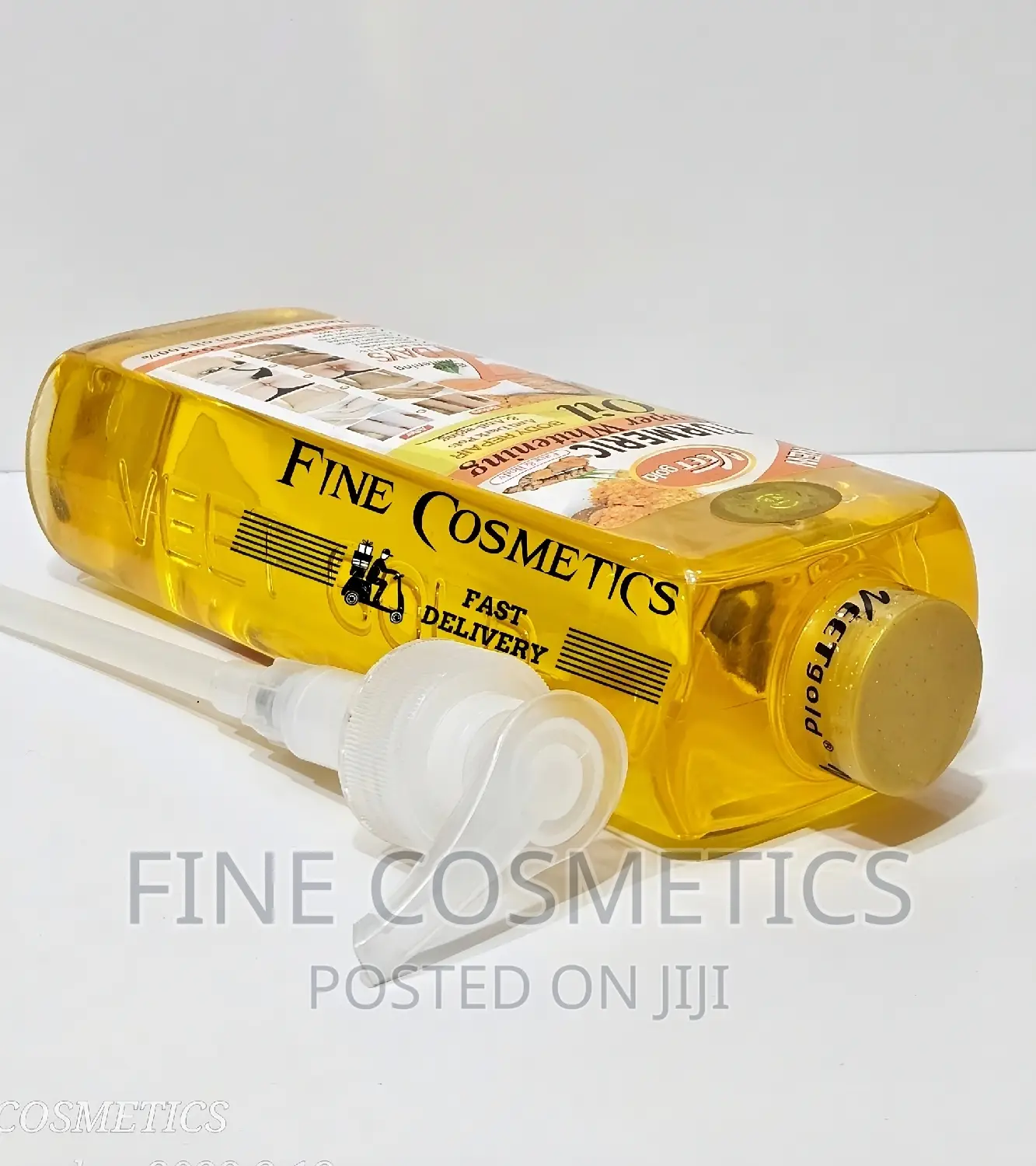 ORIGINAL Veet Gold 7days Turmeric Super Whitening Oil + Pump
