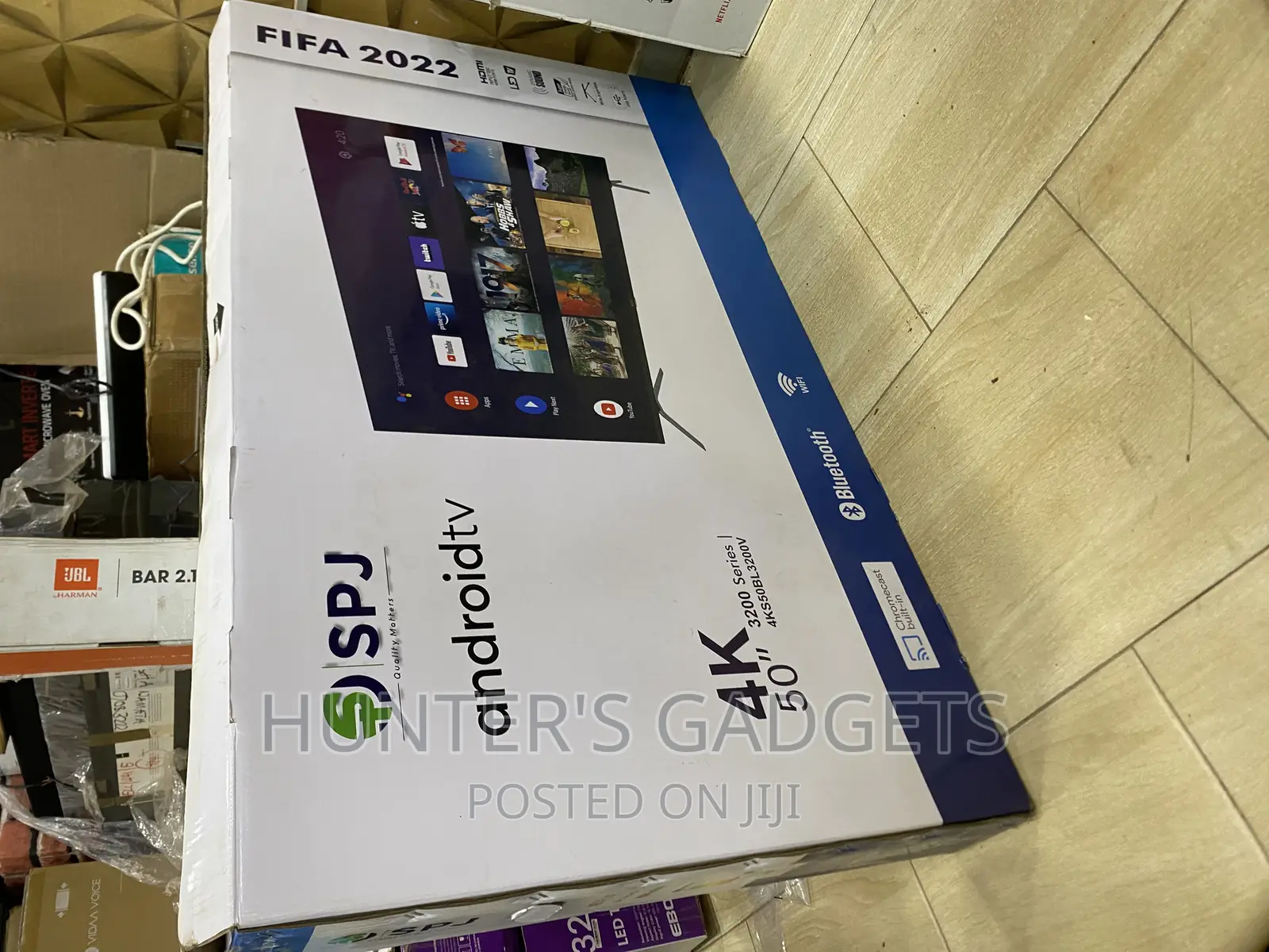 50 Inch SPJ Smart Uhd Frameless Digital Satellite Tv