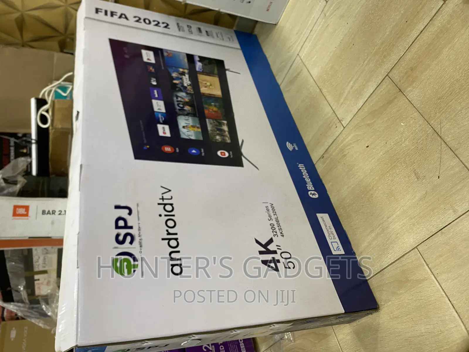50 Inch SPJ Smart Uhd Frameless Digital Satellite Tv