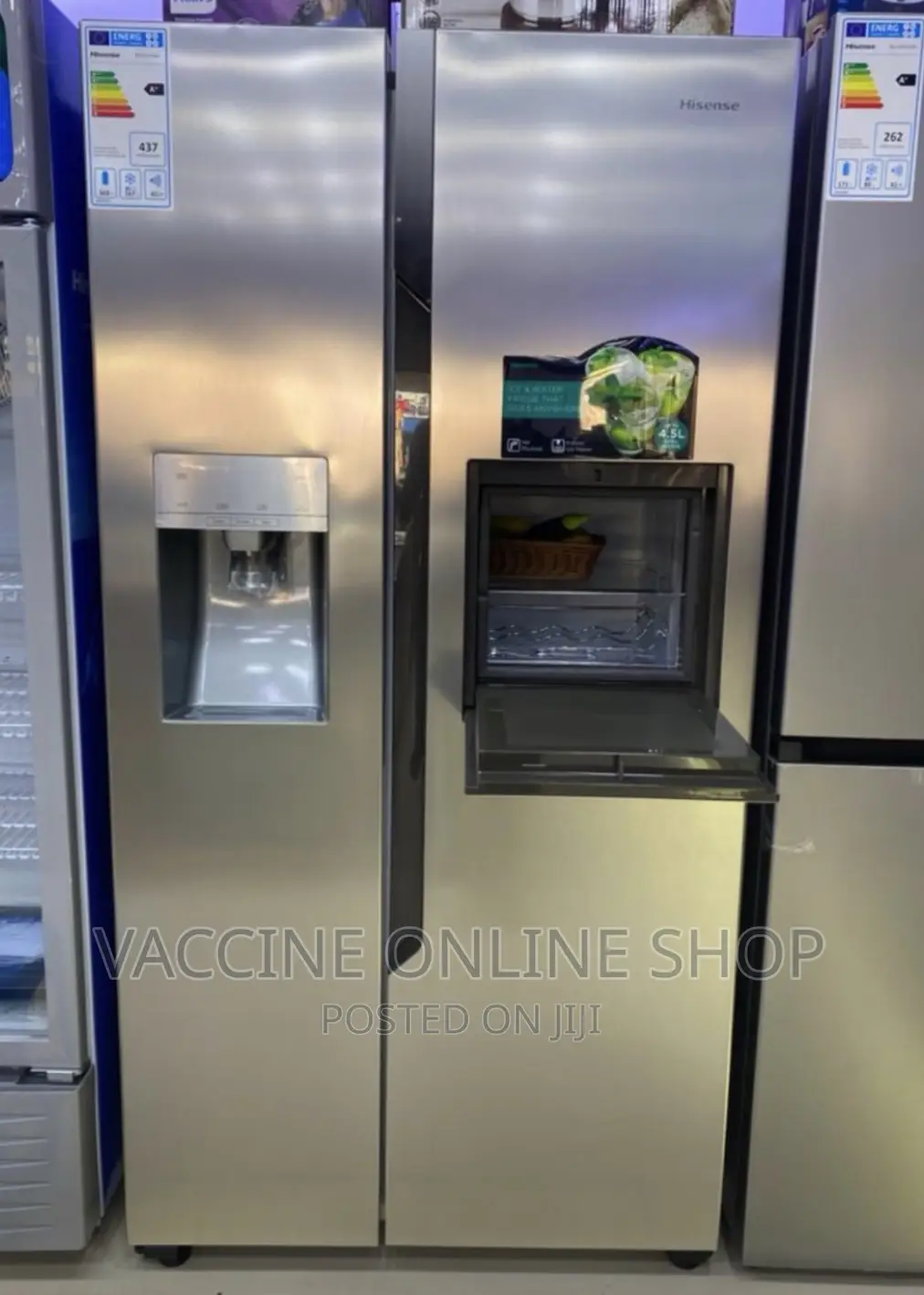 Hisense Fridge Side by Side 720L WTH Ice Dispenser