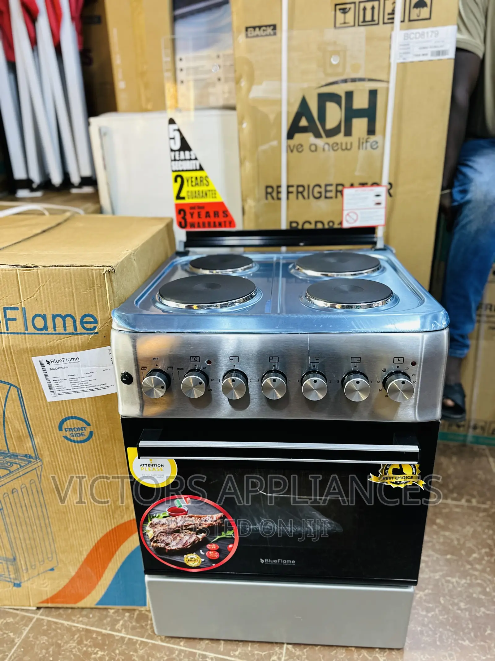 Blueflame Cooker 60x60cm Full Electric Inox Stainless Steel