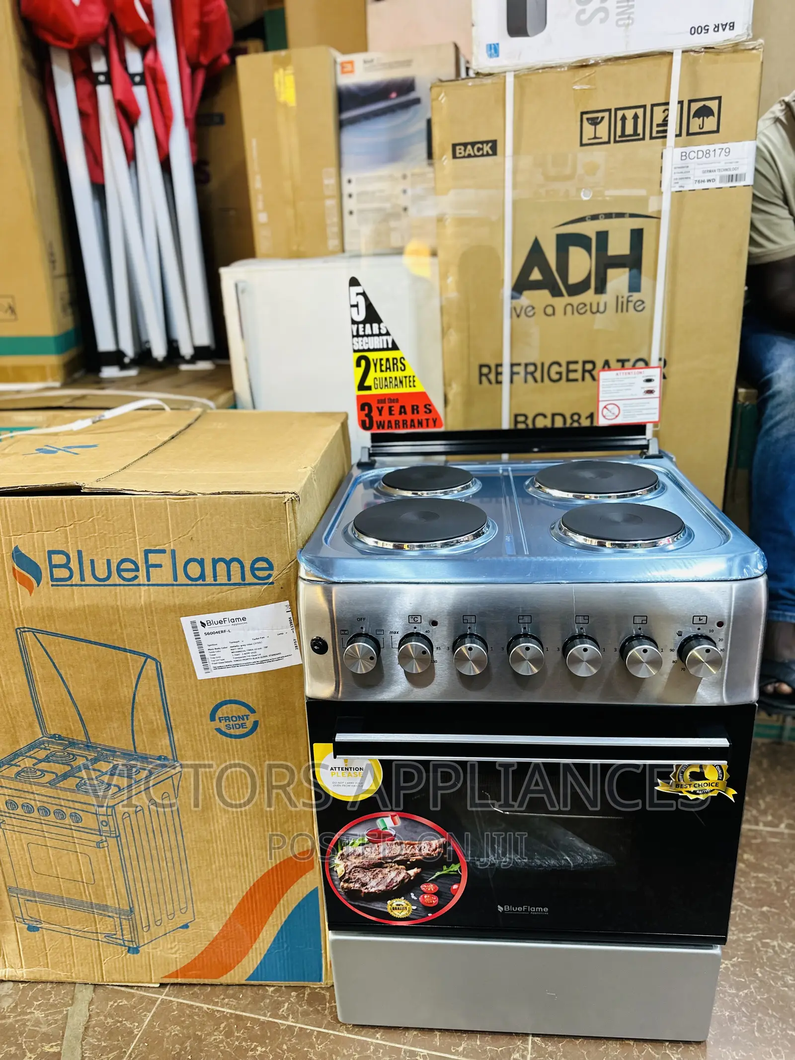 Blueflame Cooker 60x60cm Full Electric Inox Stainless Steel