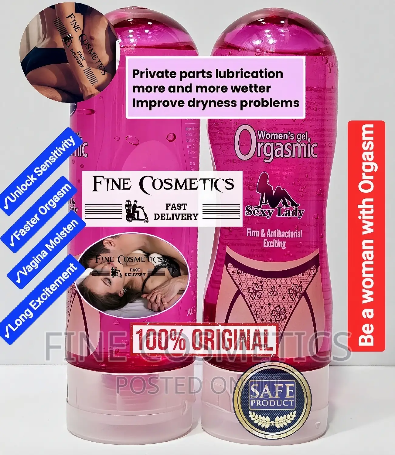 WOMEN'S ORGASMIC GEL |Smooth Experience Lady's Sex Squirting