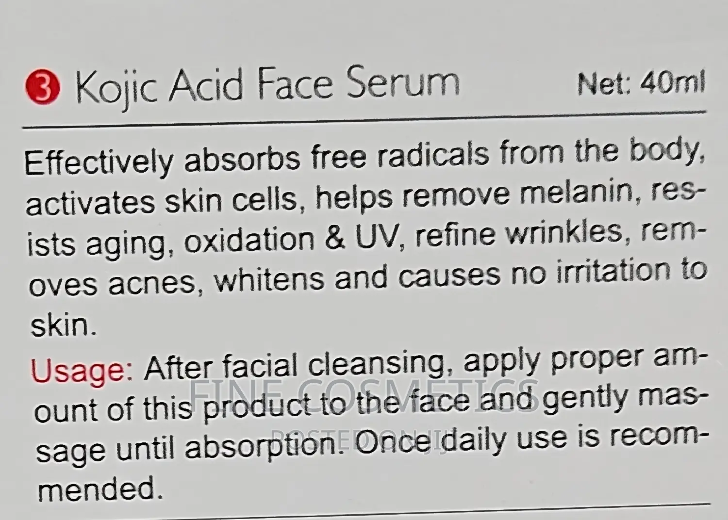 KOJIE SAN |Kojic Acid Blackspot Skin Care Series 5pieces SET