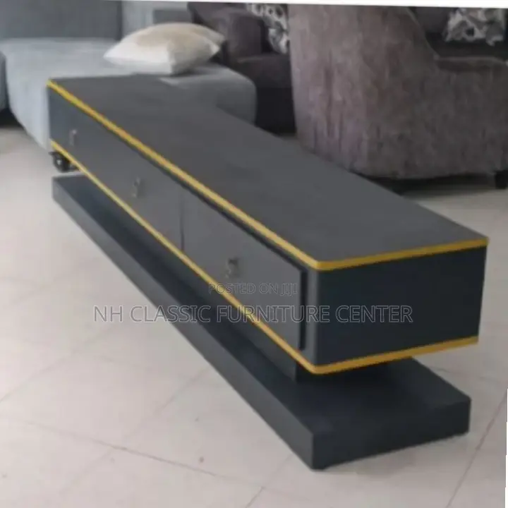 Black and Gold TV Stand