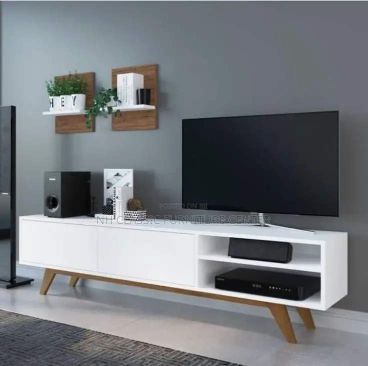 Modern Tv Stand White in Colour