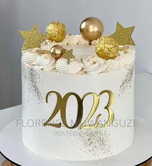 Merry Christmas And Happy New Years Cake