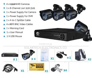 CCTV Cameras 1080px 4 Channel Full Kit