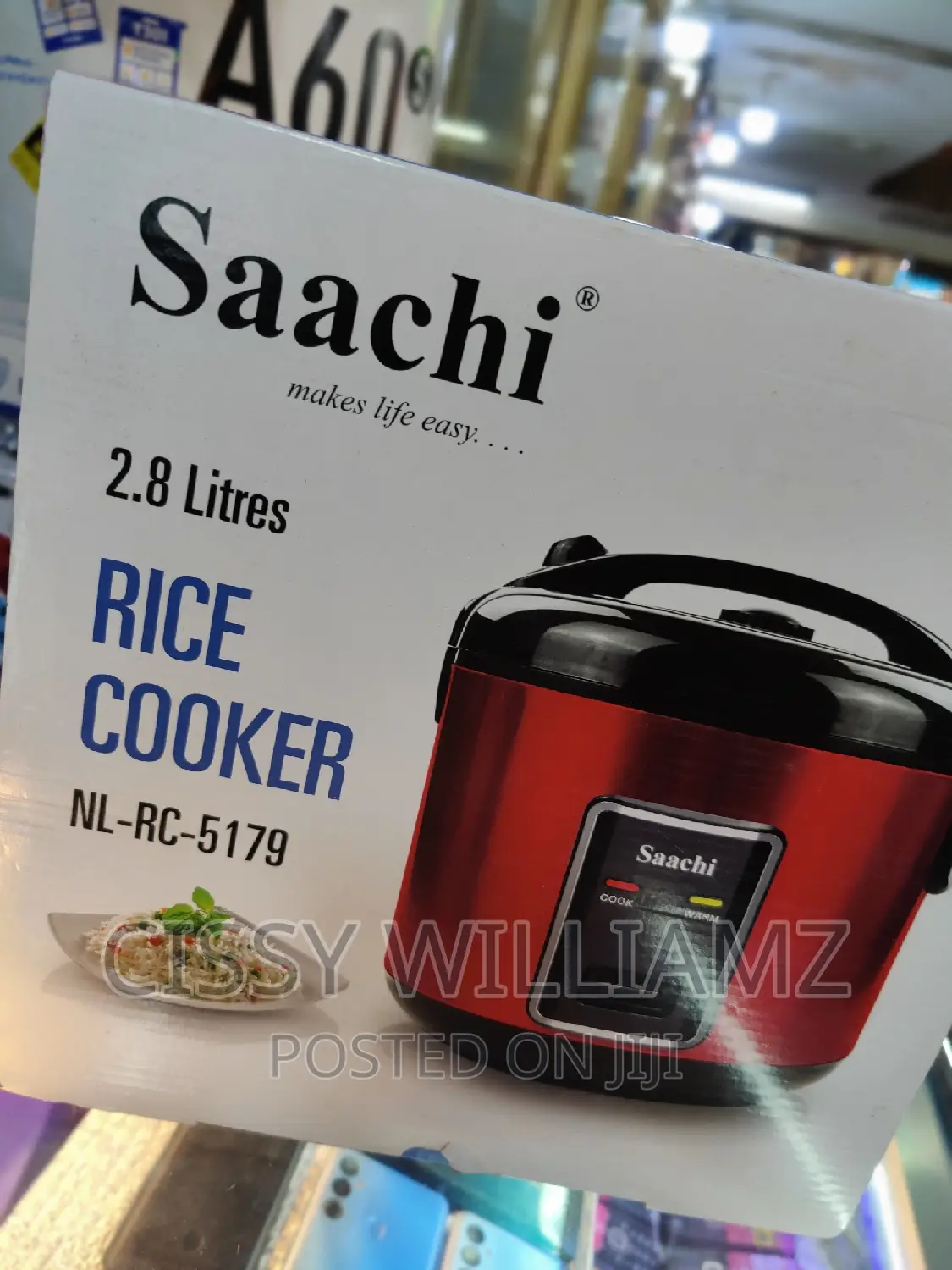 Saachi 2.8l Electric Rice Cooker With Steamer/Rice Cooker