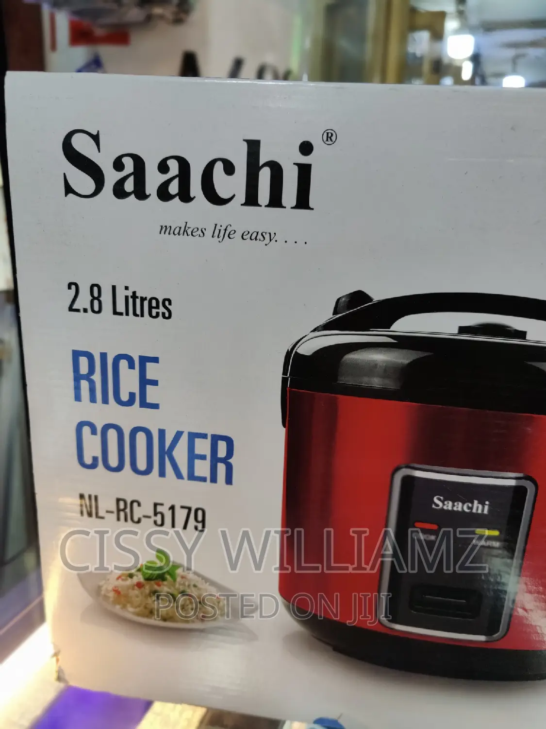 Saachi Electric Rice Cooker With Steamer/2.8l Rice Cooker