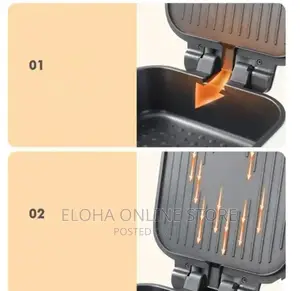 Double Sided Electric Griddle Heating Grill Machine